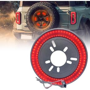 ضوء فرامل الإطارات الاحتياطية لبرونكو (التوصيل والتشغيل) ضوء عجلة خلفية مزدوج LED أضواء عجلة الذيل الثالثة، 150 قطعة LED فائقة السطوع متوافقة مع 2021 2022 2023 Ford Bronco in Kuwait