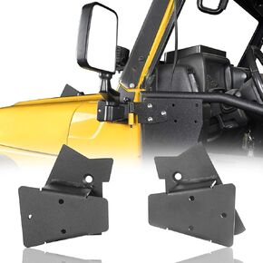 Hooke Road Wrangler TJ Doors Off Mirror Mounting Brackets Campatible with Jeep TJ Wrangler 1997 1998 1999 2000 2001 2002 2003 2004 2005 2006 - Pair