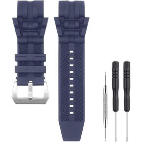 SANDEIN 26mm Watch Band Compatible with Invicta, Soft Silicone Rubber Replacement Wrist Strap for Invicta Reserve Jason Taylor Bolt Zeus Watch Straps