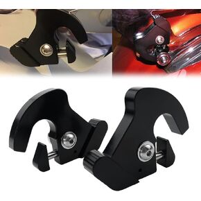 Motorcycle Black Detachable Rotary Sissy Bar Luggage Rack Latch Clips for Harley Davidson Softail Sportster 883 1200XL Touring Street Glide Electra Glide Road King
