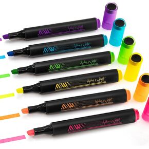 Ashton and Wright - ElectroGlide Triangular Highlighters - Neon 6 Pack