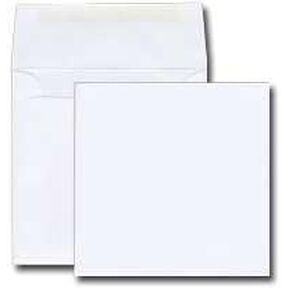 6 1/2 Square Invitation Envelope - 70# Basis White Text (6.5 x 6.5) - Square Basis Series (Pkg of 100)