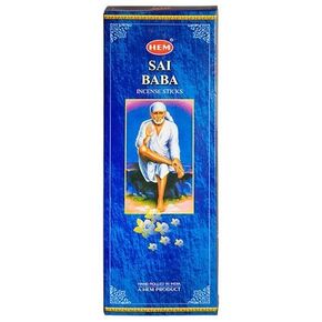 Sai Baba - Box of Six 20 Gram Tubes (120 Sticks) - HEM Incense