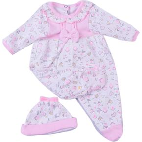 Cute Reborn Baby Dolls Clothes Girl 18 inches Outfits Sets for 16-17-18 Inches Newborn Baby Girl Dolls