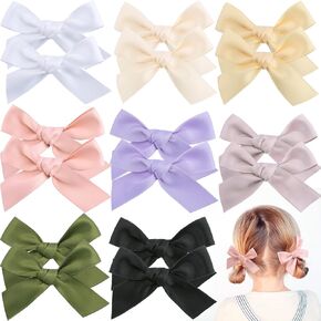 16 قطعة من مشابك فيونكات الشعر للفتيات، أقواس على شكل ذيل حصان وأقواس ضفيرة التمساح إكسسوارات للفتيات الصغيرات والأطفال والمراهقين in Kuwait