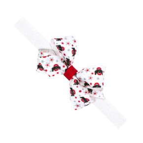 ربطة شعر للفتيات من Divine Creations بتصميم جامعي مطبوع عليها شعار Game Day من Wee Ones on a WeeStay Clip، Classic Grosgrain، Mini - Baby Band، ولاية أوهايو