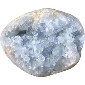 Large Raw Blue Celestite Crystal Geode Heart Shape Natural Healing Crystal Cluster Irregular Celestine Stone Home Decor 4-6 Lbs in Kuwait