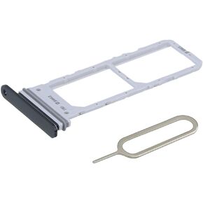MMOBIEL DUAL SIM Card Slot Tray Holder Replacement Compatible with Samsung Galaxy Note 10 2019 - Incl. Rubber Gasket and Sim Pin - Black