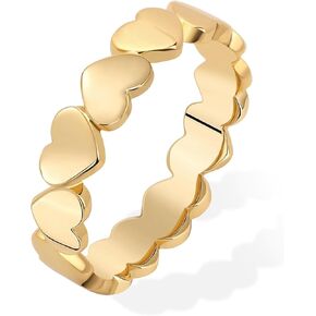 GOLLEY 14K Gold-Plated Stackable Ring for Women - Minimal, Durable, and Meaningful Gift