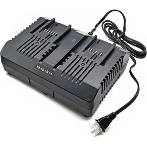20V Li-ion Dual Port Charger(4A),1 hr.(2 Batteries with 2.0Ah),Compatible with Worx Power Share Quick Charger WA3884