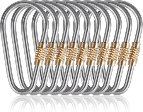 10 قطع من حلقات التثبيت الصغيرة المصنوعة من التيتانيوم، حلقة مثالية على شكل حرف D للاستخدام الخارجي والداخلي in Kuwait
