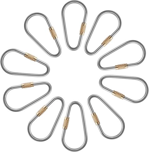 10 قطع من حلقات التثبيت الصغيرة المصنوعة من التيتانيوم، حلقة مثالية على شكل حرف D للاستخدام الخارجي والداخلي in Kuwait