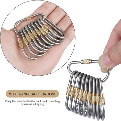 10 قطع من حلقات التثبيت الصغيرة المصنوعة من التيتانيوم، حلقة مثالية على شكل حرف D للاستخدام الخارجي والداخلي in Kuwait