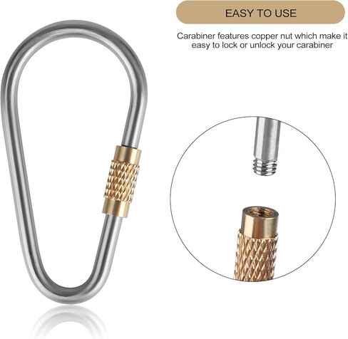 10 قطع من حلقات التثبيت الصغيرة المصنوعة من التيتانيوم، حلقة مثالية على شكل حرف D للاستخدام الخارجي والداخلي in Kuwait