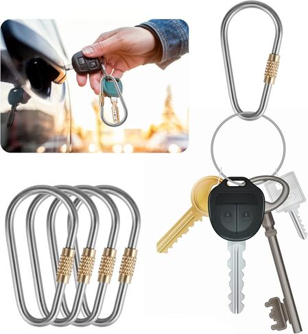 10 قطع من حلقات التثبيت الصغيرة المصنوعة من التيتانيوم، حلقة مثالية على شكل حرف D للاستخدام الخارجي والداخلي in Kuwait