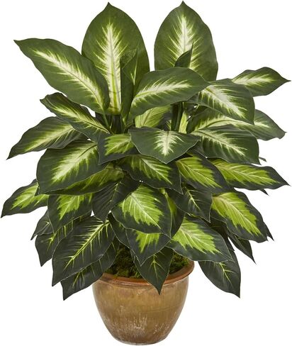 Nearly Natural Dieffenbachia Artificial Plant in Ceramic Planter in Saudi Arabia