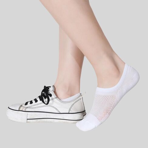 YZKKE No Show الجوارب النسائية القطنية المنخفضة القطع غير القابلة للانزلاق الجوارب غير المرئية المسطحة بطانة القارب الجوارب 8 أزواج in Kuwait