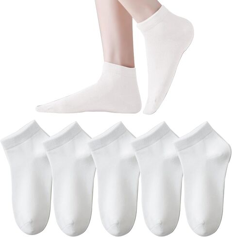 Marchare Womens Ankle Seamless Socks Thin Bamboo Viscose Dress Socks Low Cut Socks Soft Lightweight in Saudi Arabia