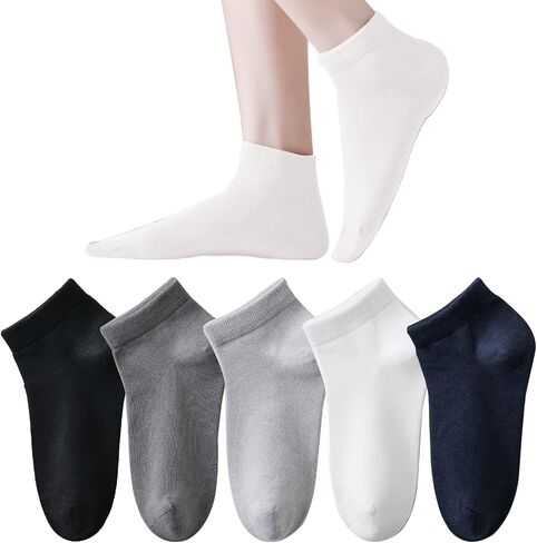 Marchare Womens Ankle Seamless Socks Thin Bamboo Viscose Dress Socks Low Cut Socks Soft Lightweight in Saudi Arabia