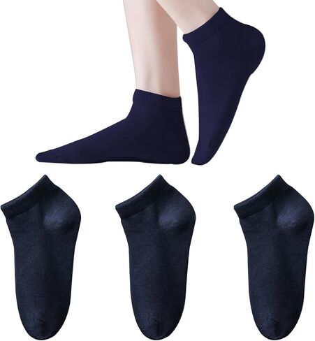 Marchare Womens Ankle Seamless Socks Thin Bamboo Viscose Dress Socks Low Cut Socks Soft Lightweight in Saudi Arabia
