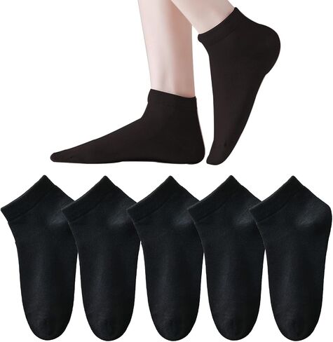 Marchare Womens Ankle Seamless Socks Thin Bamboo Viscose Dress Socks Low Cut Socks Soft Lightweight in Saudi Arabia