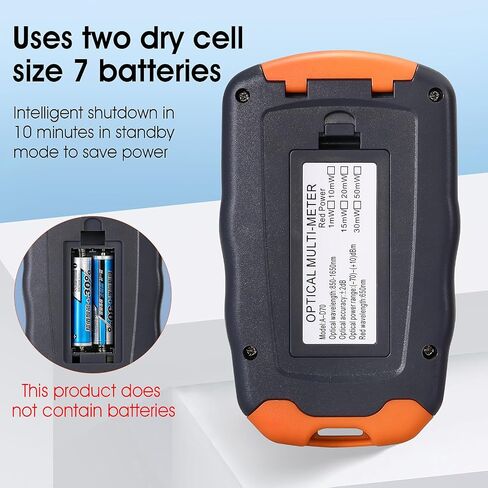 BAOSHLA A-D70 4 in 1 Fiber Optic Power Meter -70~+10dbm Built-in 50MW Visual Fault Locator SC/FC/ST Universal Interface with FC-LC Adapter Optical Fiber Tester (OPM VFL RJ45 LED) Cable Tester in Saudi Arabia