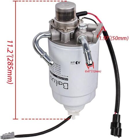 6.6L Duramax Diesel Fuel Filter Assembly│Replacement For 2004-2013 Chevy Silverado GMC Sierra 2500 HD 3500 HD with Water in Fuel Sensor - Replaces 12642623, 12639448, TP3018… in Saudi Arabia