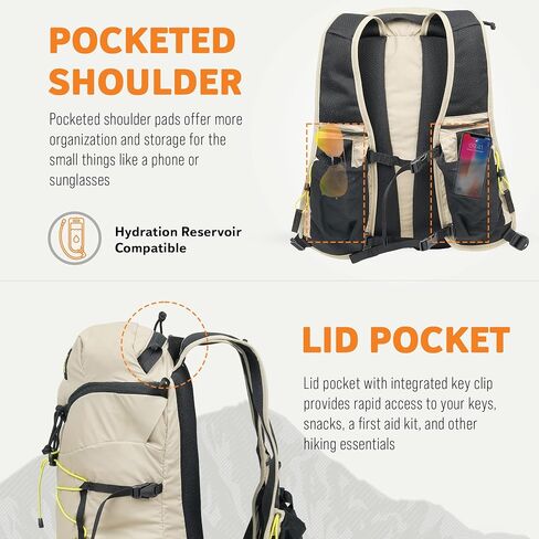 حقيبة Mystery Ranch Gallagator Daypack - حقيبة سفر إلى حقيبة ظهر للمشي لمسافات طويلة، أسود، 19 لتر in Kuwait