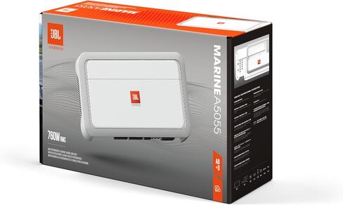 JBL MA5055 - مضخم صوت بحري عالي الأداء بخمس قنوات، 100 وات RMS × 2 موصل عند 4 أوم + 500 وات RMS × 1 عند 2 أوم، ومدخلات مستوى مكبر الصوت ومكبر الصوت in Saudi Arabia