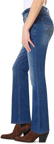 جينز WallFlower النسائي Luscious Curvy Bootcut متوسط ​​الارتفاع Insta Stretch Juniors (قياسي وPlus) in Kuwait