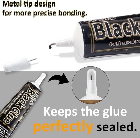 Black Glue for Phone Repair, Precision Craft Adhesive for Cell Phone Screen Repair,Applicable to All Kinds of Electronic Products, Electronic Components, Accessories, etc 2oz in Saudi Arabia