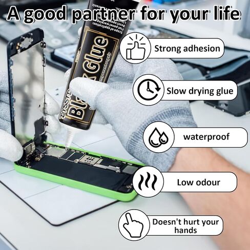 Black Glue for Phone Repair, Precision Craft Adhesive for Cell Phone Screen Repair,Applicable to All Kinds of Electronic Products, Electronic Components, Accessories, etc 2oz in Saudi Arabia