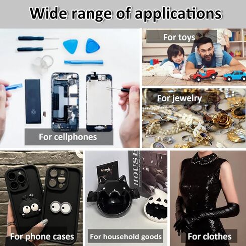 Black Glue for Phone Repair, Precision Craft Adhesive for Cell Phone Screen Repair,Applicable to All Kinds of Electronic Products, Electronic Components, Accessories, etc 2oz in Saudi Arabia