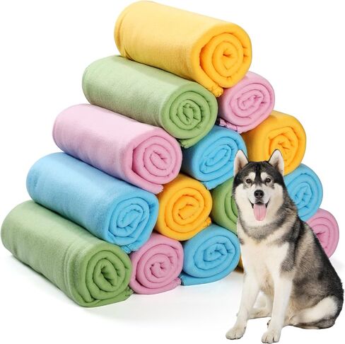 Remerry 32 Pcs Guinea Pigs Blankets Bulk Soft Warm Fleece Blankets 60x50 Inch Flannel Polyester Throw Bedding Accessories Reusable Pet Pee Sleep Mat Pad Cover for Hamster Ferret Dog Puppy Cat in Saudi Arabia