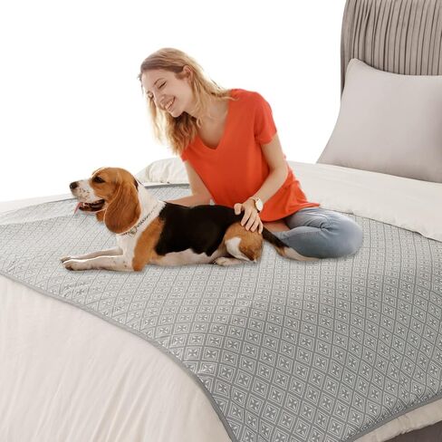 بطانية DaysU قابلة للعكس مقاومة للماء للأريكة وغطاء سرير الكلب، بطانية من القماش المنسوج للقطط كحامي للأثاث، بطانية ناعمة من صوف الشيربا للحيوانات الأليفة للكلاب والقطط، رمادي، 40 × 56 بوصة in Kuwait