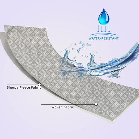 بطانية DaysU قابلة للعكس مقاومة للماء للأريكة وغطاء سرير الكلب، بطانية من القماش المنسوج للقطط كحامي للأثاث، بطانية ناعمة من صوف الشيربا للحيوانات الأليفة للكلاب والقطط، رمادي، 40 × 56 بوصة in Kuwait