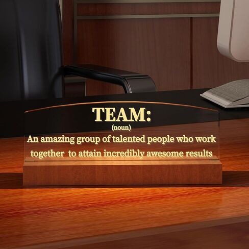 Ammonite P.S You Got This Wooden Desk Plaque Sign with LED Illumination - Office Desk Accessories | Gifts for Coworkers & Boss | Unique Gifts for Dad from Son Daughter in Saudi Arabia