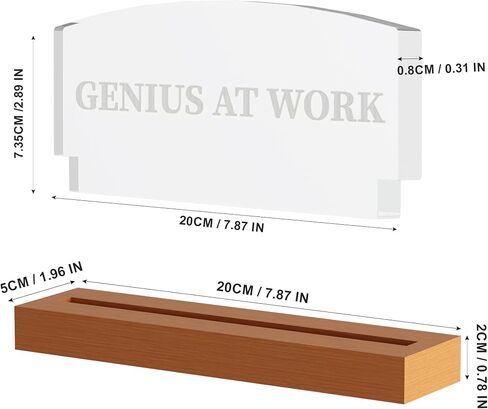 Ammonite P.S You Got This Wooden Desk Plaque Sign with LED Illumination - Office Desk Accessories | Gifts for Coworkers & Boss | Unique Gifts for Dad from Son Daughter in Saudi Arabia