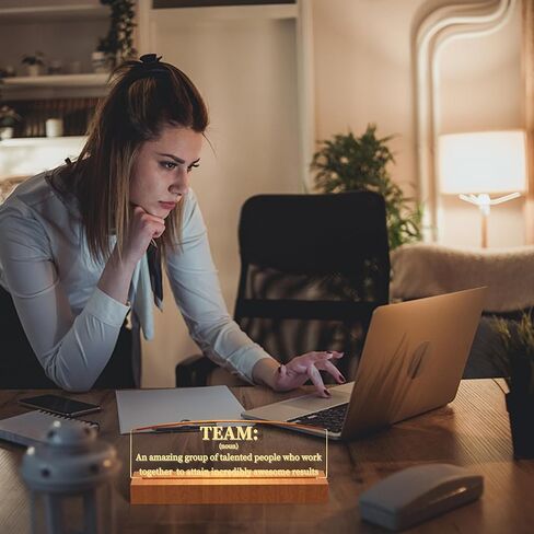 Ammonite P.S You Got This Wooden Desk Plaque Sign with LED Illumination - Office Desk Accessories | Gifts for Coworkers & Boss | Unique Gifts for Dad from Son Daughter in Saudi Arabia