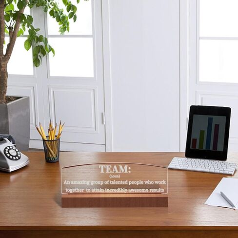 Ammonite P.S You Got This Wooden Desk Plaque Sign with LED Illumination - Office Desk Accessories | Gifts for Coworkers & Boss | Unique Gifts for Dad from Son Daughter in Saudi Arabia