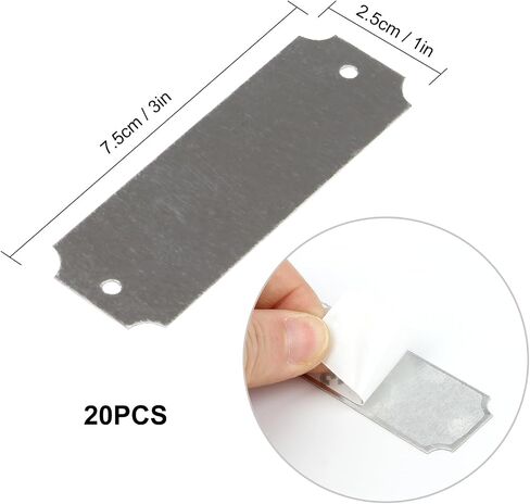 20 Pcs Name Plates Laser Engraved, Plaques Personalized Engraved, Solid Metal Plate, Name Plate for Desk, Personalized Plaque Blank, Custom Name Tag, Laser Engraving Blanks (1'' X 3'') (Gold) in Saudi Arabia