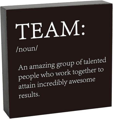 Inspirational Good Leader Wooden Box Sign, Leader Sign Office Desk Decor, Mentor Leadership Boss Gifts, Good Leader Definition Teamwork Sign for Office Home Desk Shelf Table Decorations in Kuwait