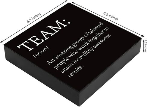 Inspirational Good Leader Wooden Box Sign, Leader Sign Office Desk Decor, Mentor Leadership Boss Gifts, Good Leader Definition Teamwork Sign for Office Home Desk Shelf Table Decorations in Kuwait