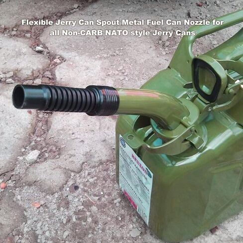 DEWIN Fuel Can Spout, Flexible Jerry Can Spout/Nozzle - Metal Fuel Can Spout with Hose Accessories Tool for Non-CARB NATO Style Jerry Cans(Olive Drab) in Saudi Arabia