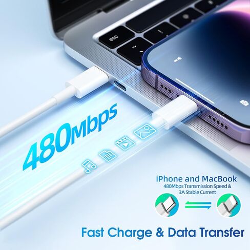 [4 عبوات] شاحن سريع لشاحن i.Phone للشحن السريع، شاحن حائط 20 وات PD USB C مع كابل شحن سريع 10 أقدام لشاحن i.Phone شاحن سريع لهاتف i.Phone 14 13 12/Pro Max/11/Xs/XR /SE/i.Pad in Kuwait