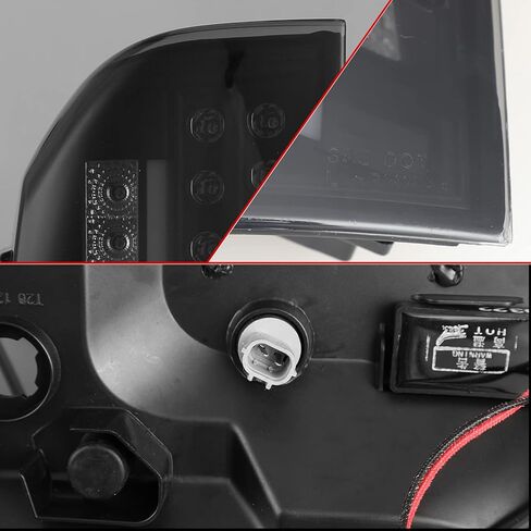 ROXX LED Tail Lights Fit for 2014-2021 Toyota Tundra, Tail Lights Assembly Replacement for Toyota Tundra Pickup 1 Pair (Smoked Lens) in Kuwait