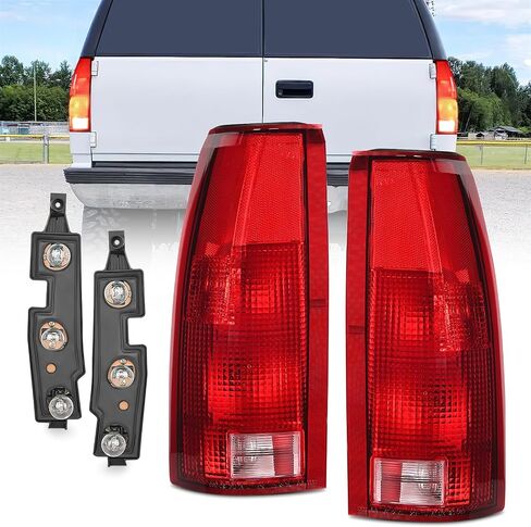مجموعة الضوء الخلفي Nilight متوافقة مع 1988-1999 Chevy GMC C/K1500 2500 3500 1992-1999 Yukon Suburban Blazer 1995-2000 Tahoe 1999-2000 Cadillac استبدال المصباح الخلفي طراز OE، ضمان لمدة عامين in Saudi Arabia