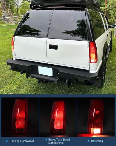 مجموعة الضوء الخلفي Nilight متوافقة مع 1988-1999 Chevy GMC C/K1500 2500 3500 1992-1999 Yukon Suburban Blazer 1995-2000 Tahoe 1999-2000 Cadillac استبدال المصباح الخلفي طراز OE، ضمان لمدة عامين in Saudi Arabia