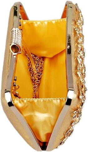 RomanticDesign Women Trendy Evening Clutch Luxury Handbag with Rhinestone for Wedding Party Prom Banquet in Saudi Arabia