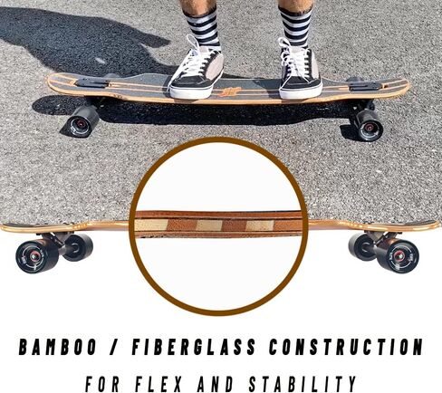 Original Longboard Skateboards - Professional Cruiser & Freeride Longboards for Kids Adults Beginner and Pros - Enjoy Your Ride! in Saudi Arabia